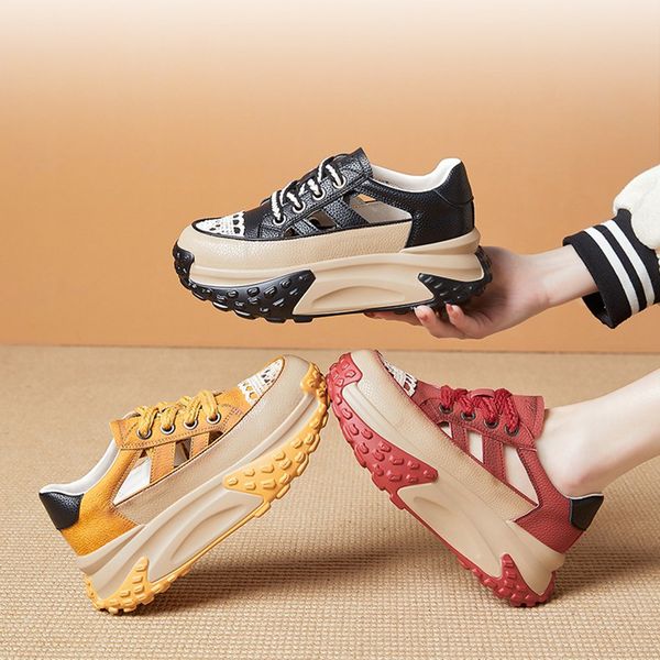 popular hollow lace thick sole female sandals 2023 summer new genuine leather fashion retro women's height increasing shoes, Black;white
popular hollow lace thick sole female sandals 2023 summer new genuine leather fashion retro women's height increasing shoes, Black;white