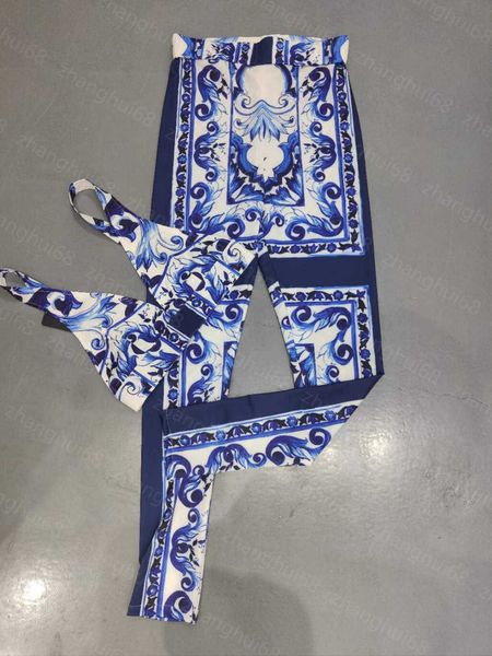 23ss women tracksuit yoga suit womens designer clothing blue and white porcelain halter stretch slimming leggings set womens clothing
23ss women tracksuit yoga suit womens designer clothing blue and white porcelain halter stretch slimming leggings set womens clothing