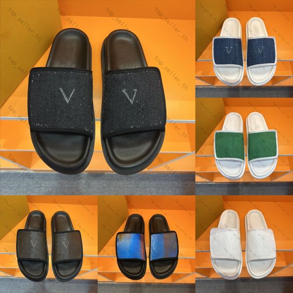 miami mule designer sandals men pillow denim slipper leather sandal cotton fabric slides printing embossed slippers with box, Black
miami mule designer sandals men pillow denim slipper leather sandal cotton fabric slides printing embossed slippers with box, Black