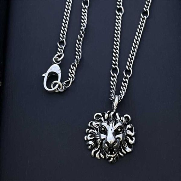 2023 gujia 925 silver old animal lion head necklace personalized trend hip hop network red same style
2023 gujia 925 silver old animal lion head necklace personalized trend hip hop network red same style