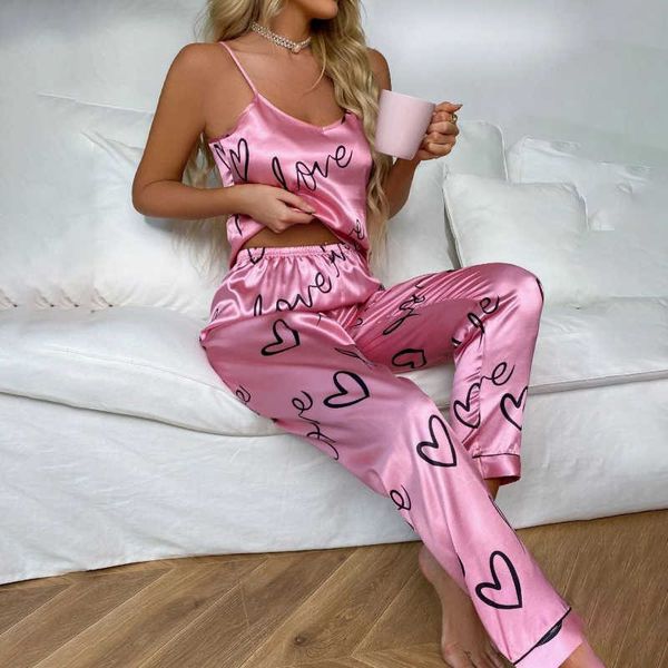 women's sleep lounge summer women pajamas set floral printed sleeveless with long pants pyjama suit satin silk casual sleepwear nightw
women's sleep lounge summer women pajamas set floral printed sleeveless with long pants pyjama suit satin silk casual sleepwear nightw