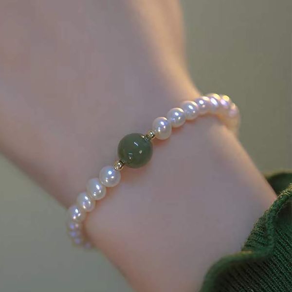 women fashion freshwater pearl bracelet beaded pearl elastic beads jade bracelets, Black
women fashion freshwater pearl bracelet beaded pearl elastic beads jade bracelets, Black
