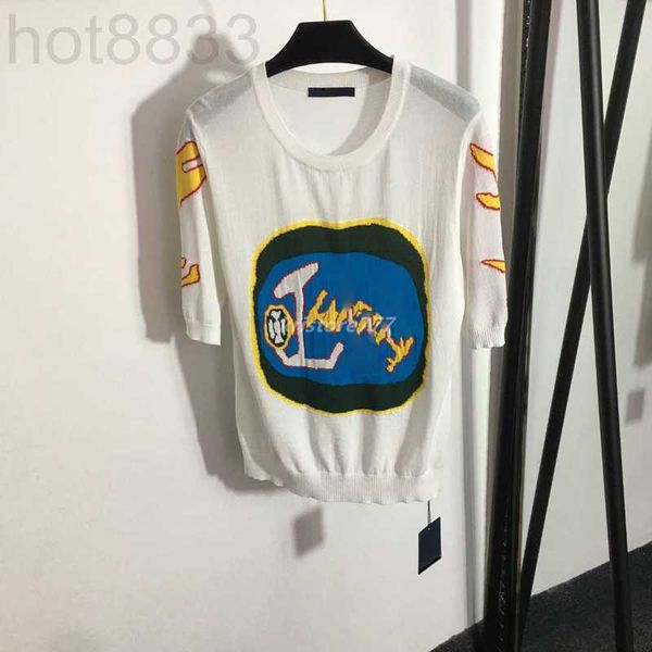 women's t-shirt designer new women tee knits t shirts with geometric letter pattern girls vintage crop runway striped stretch short sl, White
women's t-shirt designer new women tee knits t shirts with geometric letter pattern girls vintage crop runway striped stretch short sl, White