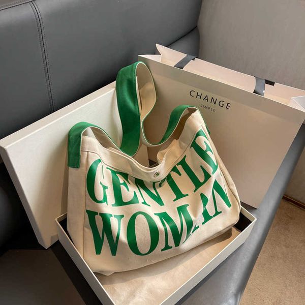 canvas bag for women literary and artistic large capacity bag for women 2023 new student outfit book letters wide shoulder straps single sho 
canvas bag for women literary and artistic large capacity bag for women 2023 new student outfit book letters wide shoulder straps single sho