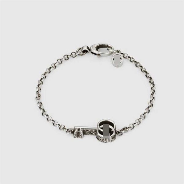 2023 gujia 925 sterling silver double carved flower key couple bracelet g fashion men's and women's ins style, Black
2023 gujia 925 sterling silver double carved flower key couple bracelet g fashion men's and women's ins style, Black