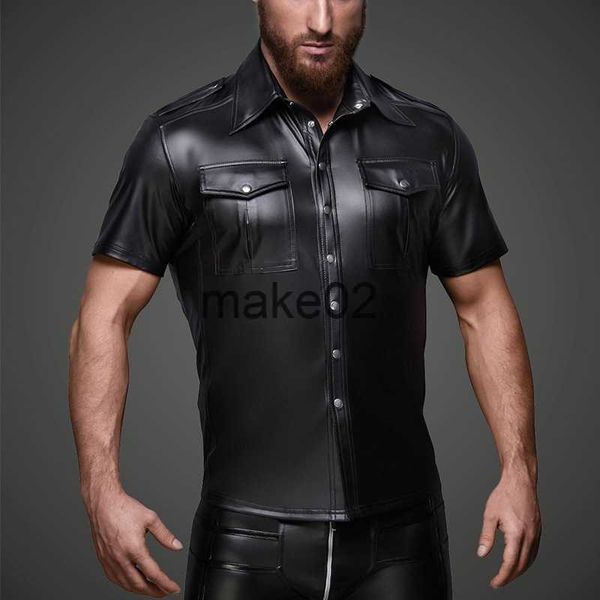 men's plus tees polos men faux leather shirts pu leather t shirts men fitness gay latex tshirt tees mens stage tee party clubwear x06, Black;brown
men's plus tees polos men faux leather shirts pu leather t shirts men fitness gay latex tshirt tees mens stage tee party clubwear x06, Black;brown