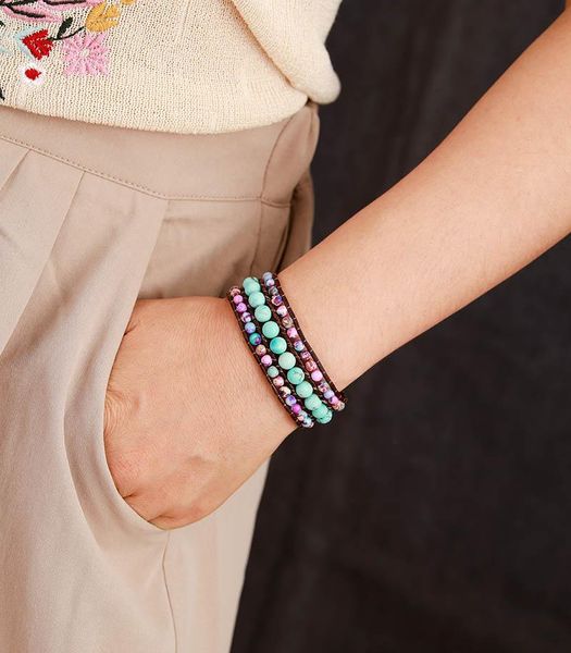 bangle cuff bracelet unique japser leather wrap bracelets wholesale handmade bohemian weaving stone bracelet jewelry dropshipping, Black
bangle cuff bracelet unique japser leather wrap bracelets wholesale handmade bohemian weaving stone bracelet jewelry dropshipping, Black