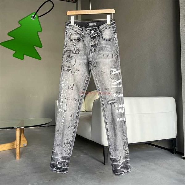 designer clothing amires jeans denim pants highgrade amies fashion brand gray cow graffiti letters washed to make old holes stretch slim den, Blue
designer clothing amires jeans denim pants highgrade amies fashion brand gray cow graffiti letters washed to make old holes stretch slim den, Blue