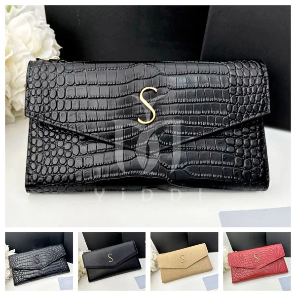 fashion designer wallet double open cowhide clutch bag crocodile purse holder fashion women money credit card with gift box, Red;black
fashion designer wallet double open cowhide clutch bag crocodile purse holder fashion women money credit card with gift box, Red;black