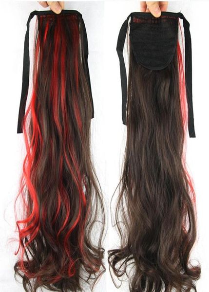 057 synthetic ponytail long straight hair 16quot22quot clip ponytail hair extension blonde brown ombre hair tail with drawstr8136015, Black
057 synthetic ponytail long straight hair 16quot22quot clip ponytail hair extension blonde brown ombre hair tail with drawstr8136015, Black