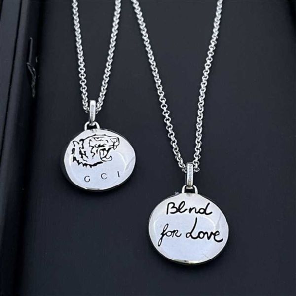 2023 gujia 925 silver circle letter sign tiger head pattern pendant necklace fashion network red same style
2023 gujia 925 silver circle letter sign tiger head pattern pendant necklace fashion network red same style