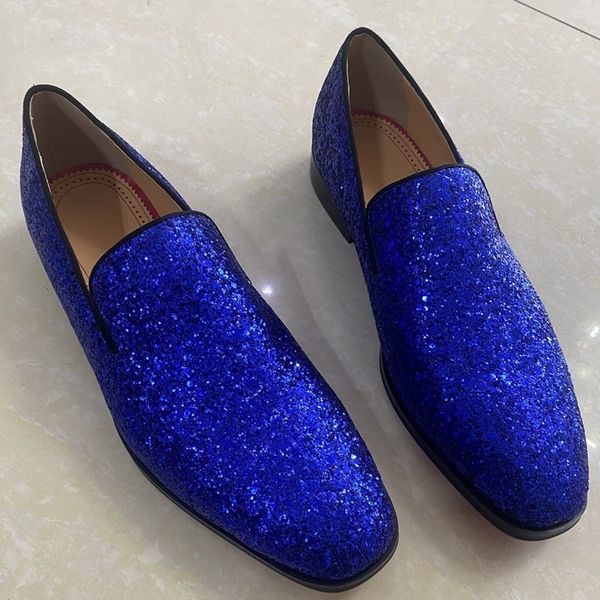 royal blue men sequins shoes luxury fashion glitter loafers men dress shoes slip on mens flats party and wedding shoes, Black
royal blue men sequins shoes luxury fashion glitter loafers men dress shoes slip on mens flats party and wedding shoes, Black