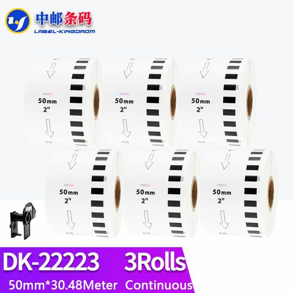 accessories 6 refill rolls generic dk22223 label 50mm*30.48m continuous compatible for brother label printer white color dk2223 dk22223
accessories 6 refill rolls generic dk22223 label 50mm*30.48m continuous compatible for brother label printer white color dk2223 dk22223
