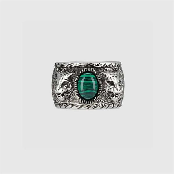 2023 gujia sterling silver tiger head green enamel ring a small number of vintage senior male and female lovers' pair rings
2023 gujia sterling silver tiger head green enamel ring a small number of vintage senior male and female lovers' pair rings
