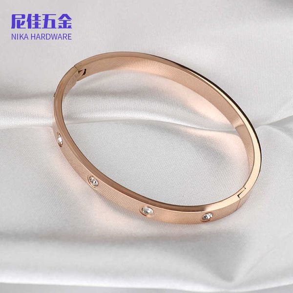 designer new new style carti rose gold titanium steel bracelet elliptical simple diamond and haoshi female jewelry with logo, Black
designer new new style carti rose gold titanium steel bracelet elliptical simple diamond and haoshi female jewelry with logo, Black