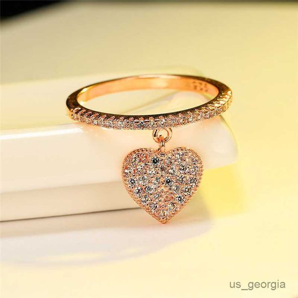 band rings luxury female white crystal pendant ring charm rose gold color wedding rings for women cute bridal love heart engagement ring r23, Silver
band rings luxury female white crystal pendant ring charm rose gold color wedding rings for women cute bridal love heart engagement ring r23, Silver