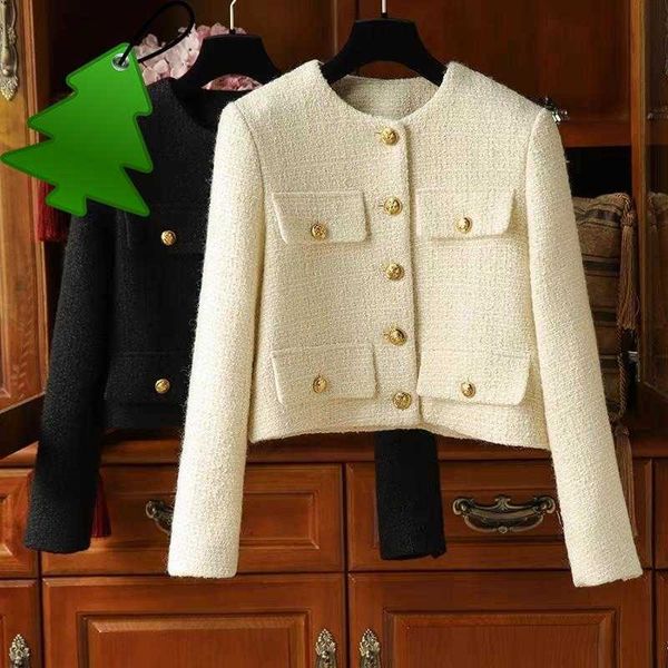 women's jackets 2022 autumn winter small fragrance tweed jacket coat women single breasted woolen short coats vintage outerwear crop to, Black;brown
women's jackets 2022 autumn winter small fragrance tweed jacket coat women single breasted woolen short coats vintage outerwear crop to, Black;brown