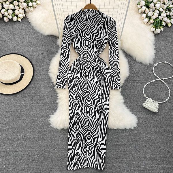 casual dresses stand collar long midi dress woman zebra printed vintage y2k partu club women chic korean street vestidos lady, Black;gray
casual dresses stand collar long midi dress woman zebra printed vintage y2k partu club women chic korean street vestidos lady, Black;gray