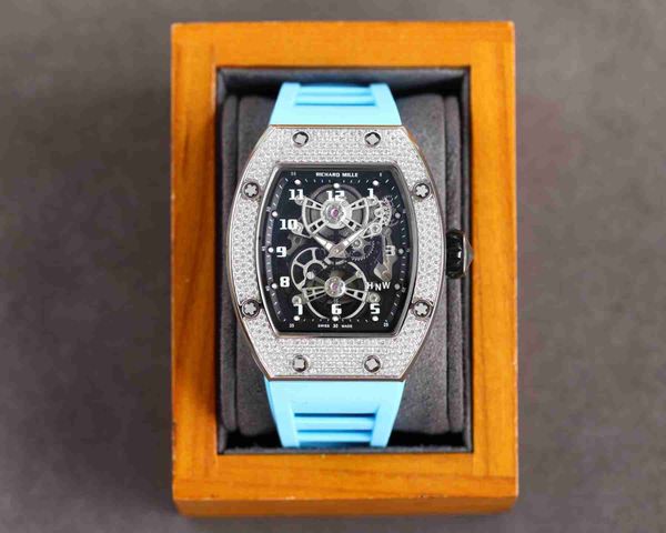 diamond luxury mens movement watches rm17-01 r i c h a r d hollow tourbillon designer trqu new high-end quality iced out montre wrist watch, Slivery;brown
diamond luxury mens movement watches rm17-01 r i c h a r d hollow tourbillon designer trqu new high-end quality iced out montre wrist watch, Slivery;brown