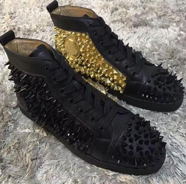 christians red bottomed new rivets genuine leather sneakers shoes men spikes sneaker women studs leisure party dress wedding qud vmf, Black
christians red bottomed new rivets genuine leather sneakers shoes men spikes sneaker women studs leisure party dress wedding qud vmf, Black