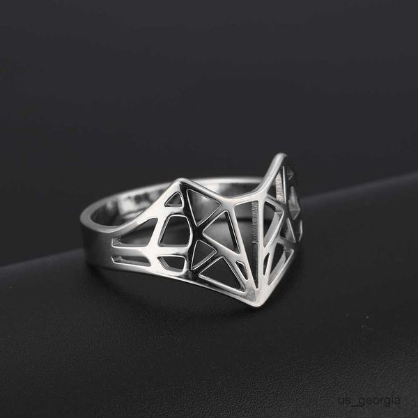 band rings skyrim origami fox ring stainless steel casual resizable finger rings jewelry wedding band anniversary gift for women men r230625, Silver
band rings skyrim origami fox ring stainless steel casual resizable finger rings jewelry wedding band anniversary gift for women men r230625, Silver
