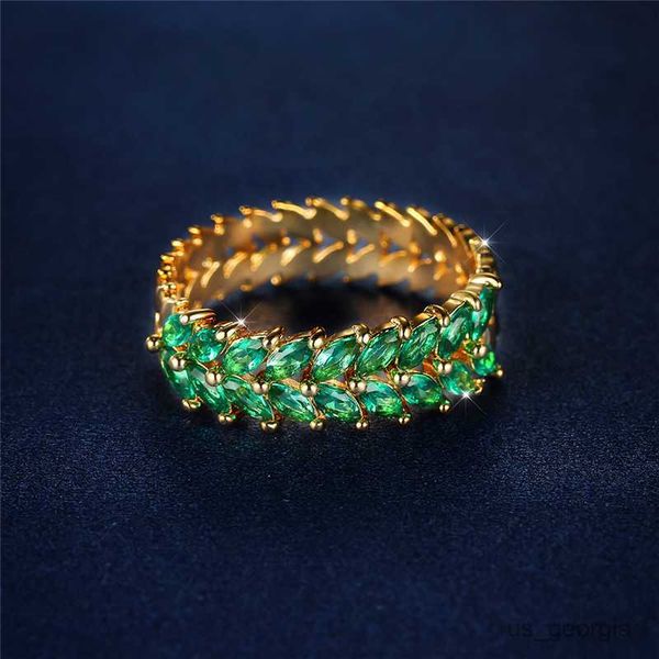 band rings luxury female small green leaf ring classic yellow gold color engagement ring dainty zircon wedding rings for women r230625, Silver
band rings luxury female small green leaf ring classic yellow gold color engagement ring dainty zircon wedding rings for women r230625, Silver