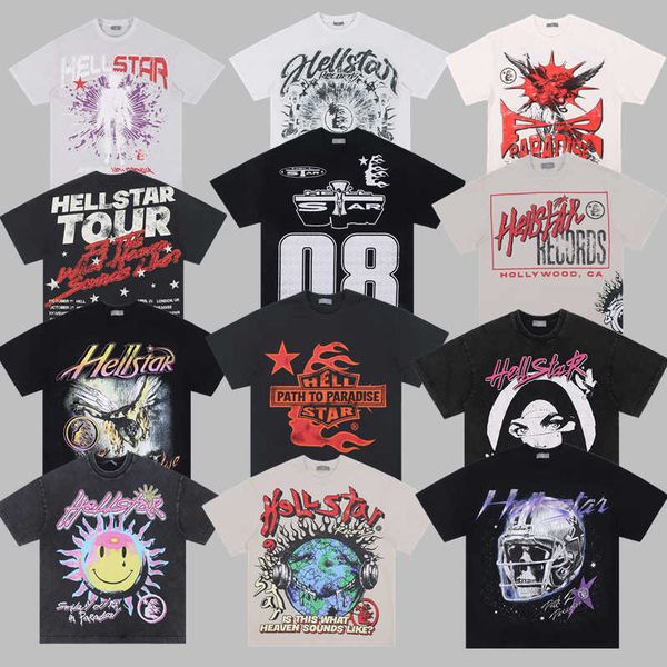 men and women hellstar studios sounds like heaven tee washed old fashion short sleeve tee, White;black
men and women hellstar studios sounds like heaven tee washed old fashion short sleeve tee, White;black
