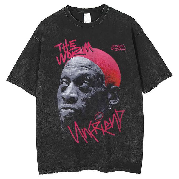 basketball rodman printed men's short sleeve t-shirt street trend round neck t-shirt fashion brand loose t-shirt, White;black
basketball rodman printed men's short sleeve t-shirt street trend round neck t-shirt fashion brand loose t-shirt, White;black