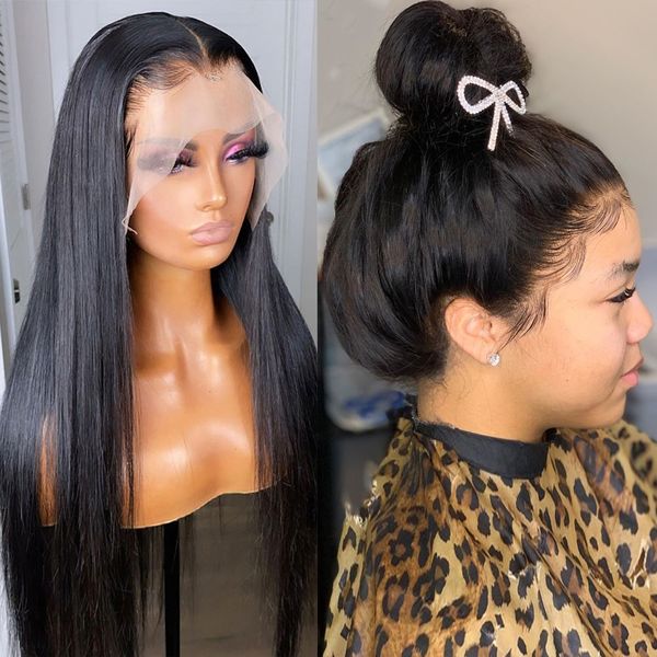 13x4 hd lace front human preplucked 360 full lace frontal wig brazilian bone straight lace frontal human hair wigs, Black;brown
13x4 hd lace front human preplucked 360 full lace frontal wig brazilian bone straight lace frontal human hair wigs, Black;brown