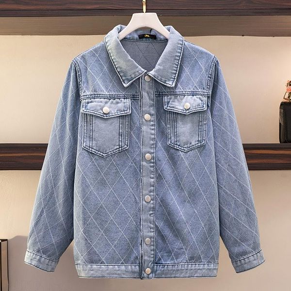 coats 150kg plus size women's bust 152 spring autumn loose lingge fashion long sleeve denim jacket blue 5xl 6xl 7xl 8xl 9xl, Black
coats 150kg plus size women's bust 152 spring autumn loose lingge fashion long sleeve denim jacket blue 5xl 6xl 7xl 8xl 9xl, Black