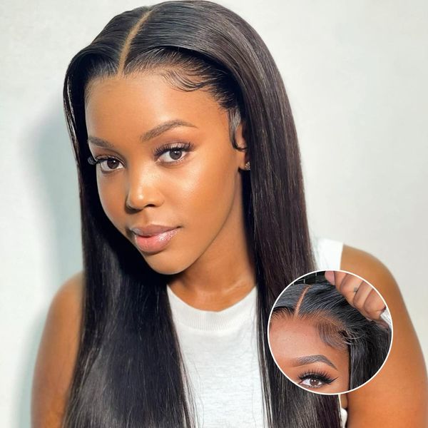glueless wig human hair straight 6x4 lace glueless pre-plucked hd transparent no glue lace closure wigs, Black;brown
glueless wig human hair straight 6x4 lace glueless pre-plucked hd transparent no glue lace closure wigs, Black;brown