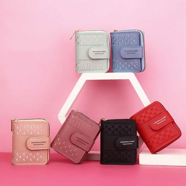 new women's wallet short zipper large capacity zero wallet versatile love colorful handheld bag card bag
new women's wallet short zipper large capacity zero wallet versatile love colorful handheld bag card bag