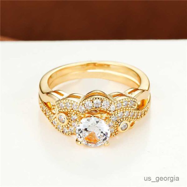 band rings luxury female white zircon stone ring set fashion yellow gold color engagement ring vintage wedding rings for women bridal sets r, Silver
band rings luxury female white zircon stone ring set fashion yellow gold color engagement ring vintage wedding rings for women bridal sets r, Silver