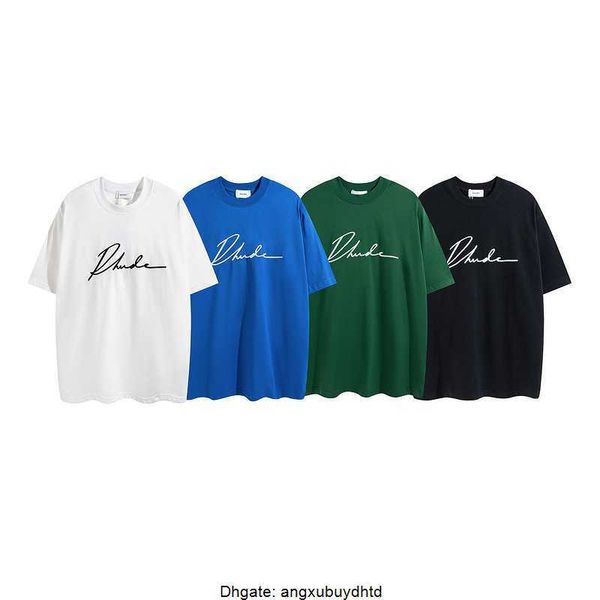 2023 fashion brand rhude t-shirts micro label letter embroidery short sleeve t-shirt for men and women high street loose half sleeve, White;black
2023 fashion brand rhude t-shirts micro label letter embroidery short sleeve t-shirt for men and women high street loose half sleeve, White;black