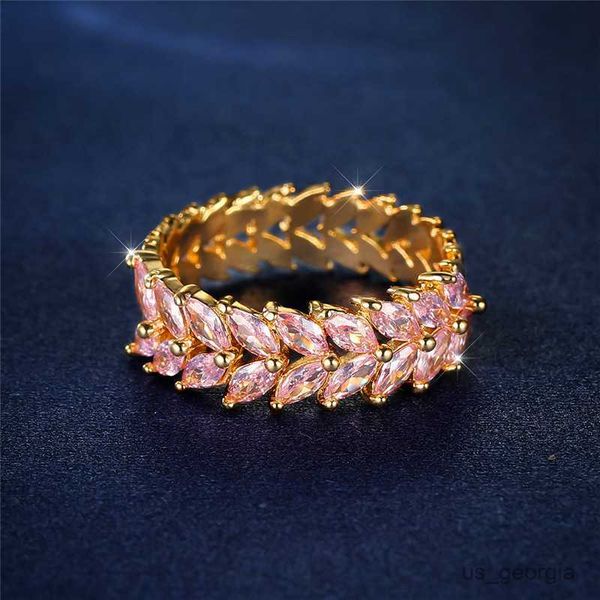 band rings luxury female small pink leaf ring classic yellow gold color engagement ring dainty zircon wedding rings for women r230625, Silver
band rings luxury female small pink leaf ring classic yellow gold color engagement ring dainty zircon wedding rings for women r230625, Silver