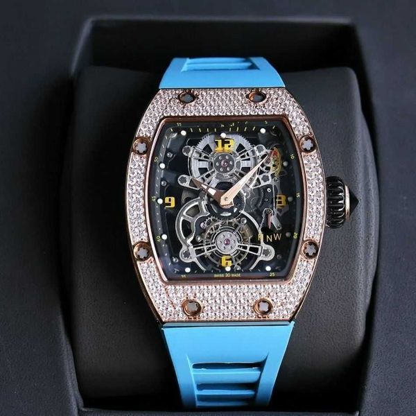 diamond luxury mens movement watches rm17-01 r i c h a r d hollow tourbillon designer ymue new high-end quality iced out montre wrist watch, Slivery;brown
diamond luxury mens movement watches rm17-01 r i c h a r d hollow tourbillon designer ymue new high-end quality iced out montre wrist watch, Slivery;brown