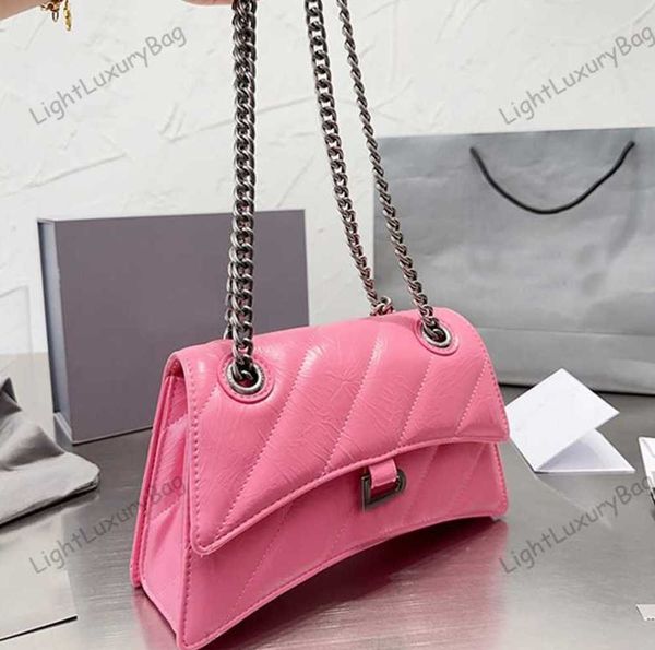 chain bag designer classic b hourglass bags pink bag fashion shoulder crossbody women pleated soft leather luxury handbags female purse 2306
chain bag designer classic b hourglass bags pink bag fashion shoulder crossbody women pleated soft leather luxury handbags female purse 2306