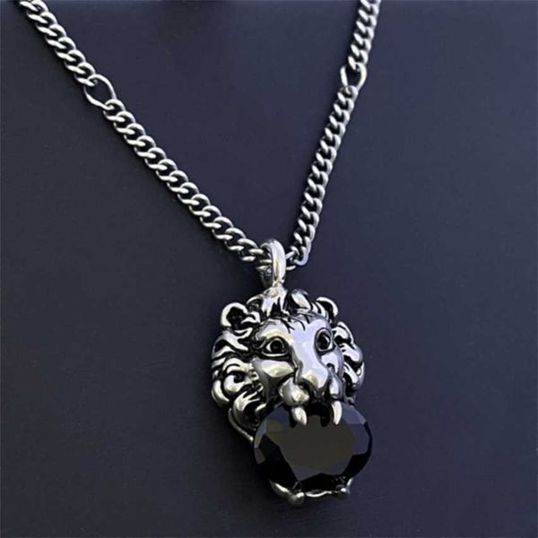 2023 s925 silver gujia black crystal old solid lion head necklace for men and women couples fashion ins same style
2023 s925 silver gujia black crystal old solid lion head necklace for men and women couples fashion ins same style