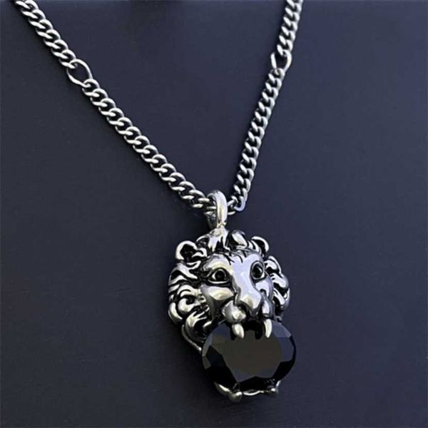 2023 s925 silver gujia black crystal old solid lion head necklace for men and women couples fashion ins same style
2023 s925 silver gujia black crystal old solid lion head necklace for men and women couples fashion ins same style