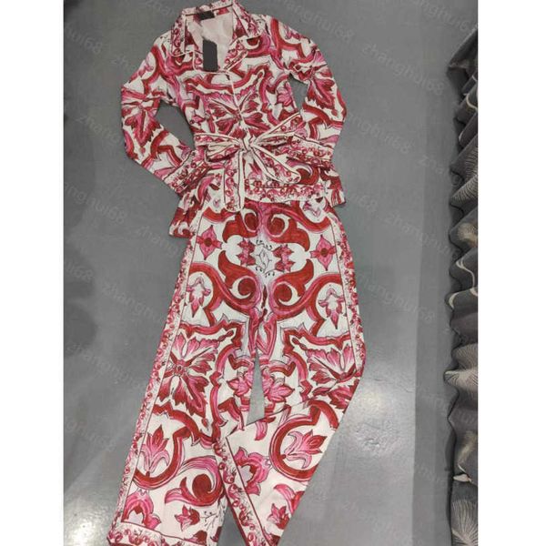 23ss women pants sets casual suit womens designer clothing lapel lace-up printed long-sleeved shirt elastic waist casual pants set women clo, White
23ss women pants sets casual suit womens designer clothing lapel lace-up printed long-sleeved shirt elastic waist casual pants set women clo, White