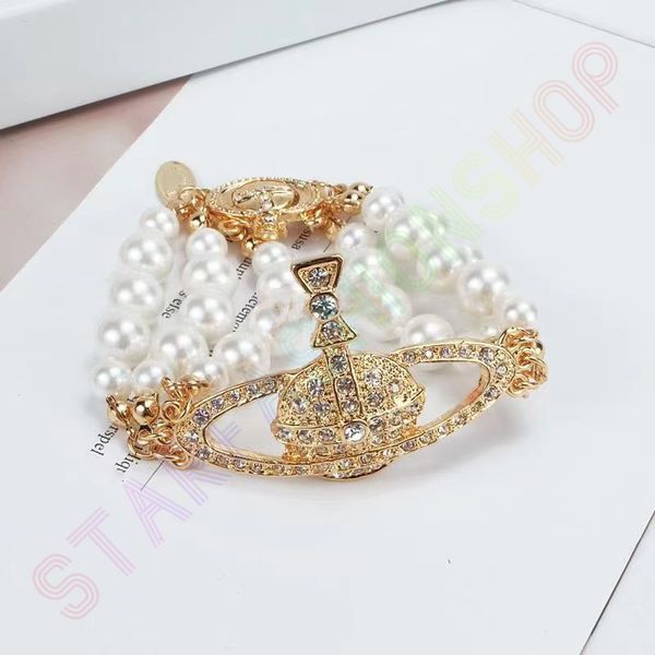 luxury fashion beaded pearl bracelet three layer diamond filled saturn bracelets charming women wear noble elegant gold and silver bicolor v, Black
luxury fashion beaded pearl bracelet three layer diamond filled saturn bracelets charming women wear noble elegant gold and silver bicolor v, Black