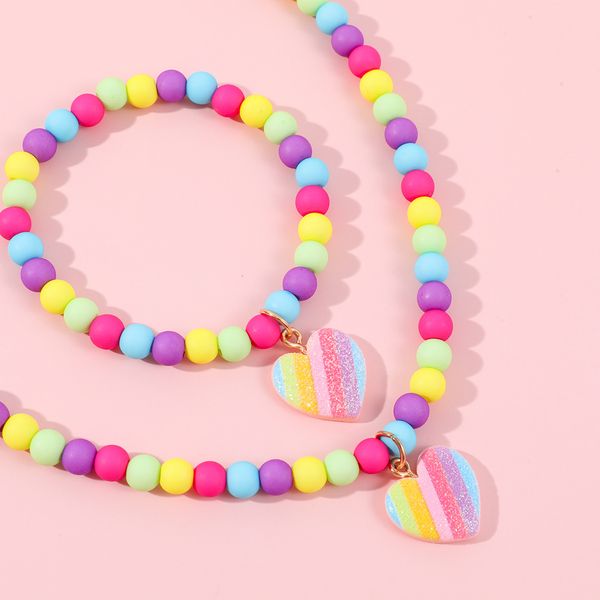 makersland heart necklaces for girl cute pendants accessories jewelry sets children gift fashion colorful beads bracelet for kid, Red;brown
makersland heart necklaces for girl cute pendants accessories jewelry sets children gift fashion colorful beads bracelet for kid, Red;brown