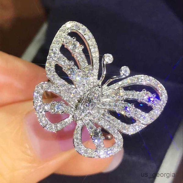 band rings luxury female ladies big butterfly ring crystal elegant silver color wedding ring promise love engagement rings for women r230625
band rings luxury female ladies big butterfly ring crystal elegant silver color wedding ring promise love engagement rings for women r230625