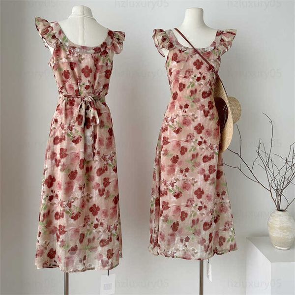 beach dress classic ladies party dress gallery resort style small fly sleeve slim floral dresses 2023 summer french retro high waist dresses, Black;gray
beach dress classic ladies party dress gallery resort style small fly sleeve slim floral dresses 2023 summer french retro high waist dresses, Black;gray