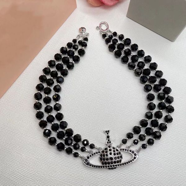 designer vivian necklace empress dowager multilayer black crystal full diamond saturn necklaces shiny bride wedding party gift333, Silver
designer vivian necklace empress dowager multilayer black crystal full diamond saturn necklaces shiny bride wedding party gift333, Silver