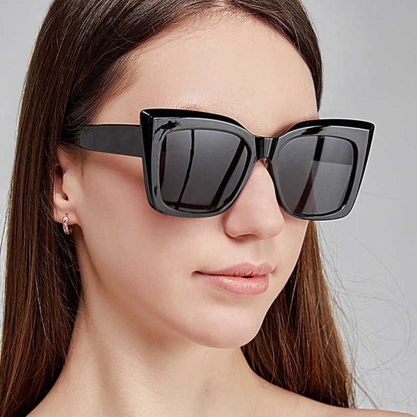 2022 new box cat's eye sunglasses women's personality large frame sunglasses trend glasses, White;black
2022 new box cat's eye sunglasses women's personality large frame sunglasses trend glasses, White;black