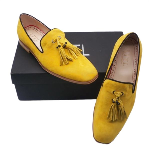 fashion yellow velvet shoes for men luxury tassel loafers handmade dress shoes slippers moccasins male casual shoes, Black
fashion yellow velvet shoes for men luxury tassel loafers handmade dress shoes slippers moccasins male casual shoes, Black
