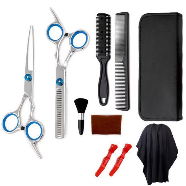10-piece set of 6-inch professional hairdressing scissors in stainless steel - flat shears and thinning scissors - perfect for home use and
10-piece set of 6-inch professional hairdressing scissors in stainless steel - flat shears and thinning scissors - perfect for home use and