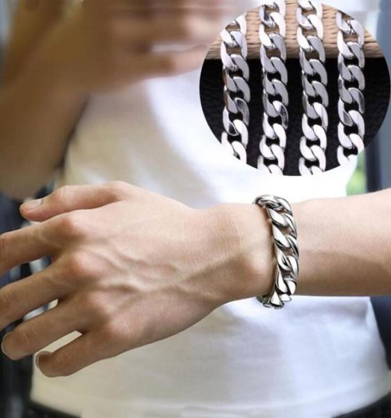 titanium steel charm bracelet men's 10mm wide platinum plated bone watch chain for boyfriend gift jewelry1238912, Golden;silver
titanium steel charm bracelet men's 10mm wide platinum plated bone watch chain for boyfriend gift jewelry1238912, Golden;silver