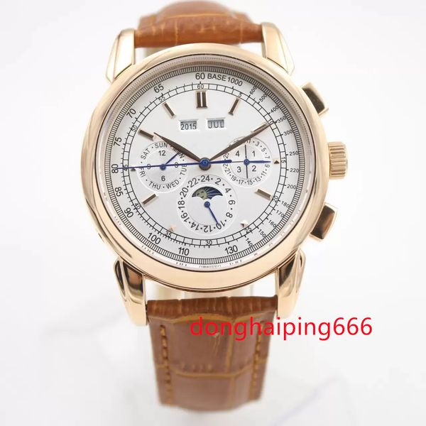 aaa super complication timepiece 5270g automatic mens watch moon phase complicated silver dial perpetual calendar watches black leather mont, Slivery;brown
aaa super complication timepiece 5270g automatic mens watch moon phase complicated silver dial perpetual calendar watches black leather mont, Slivery;brown